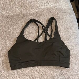 ARMY  GREEN LULULEMON Women's Black Sports Bra